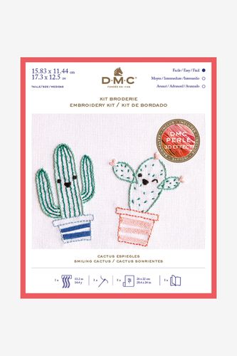 TB145 KIT DMC Embroidery. All materials included. CACTUS