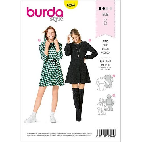 Burda Pattern. 6264. Two models included. Level: Easy.